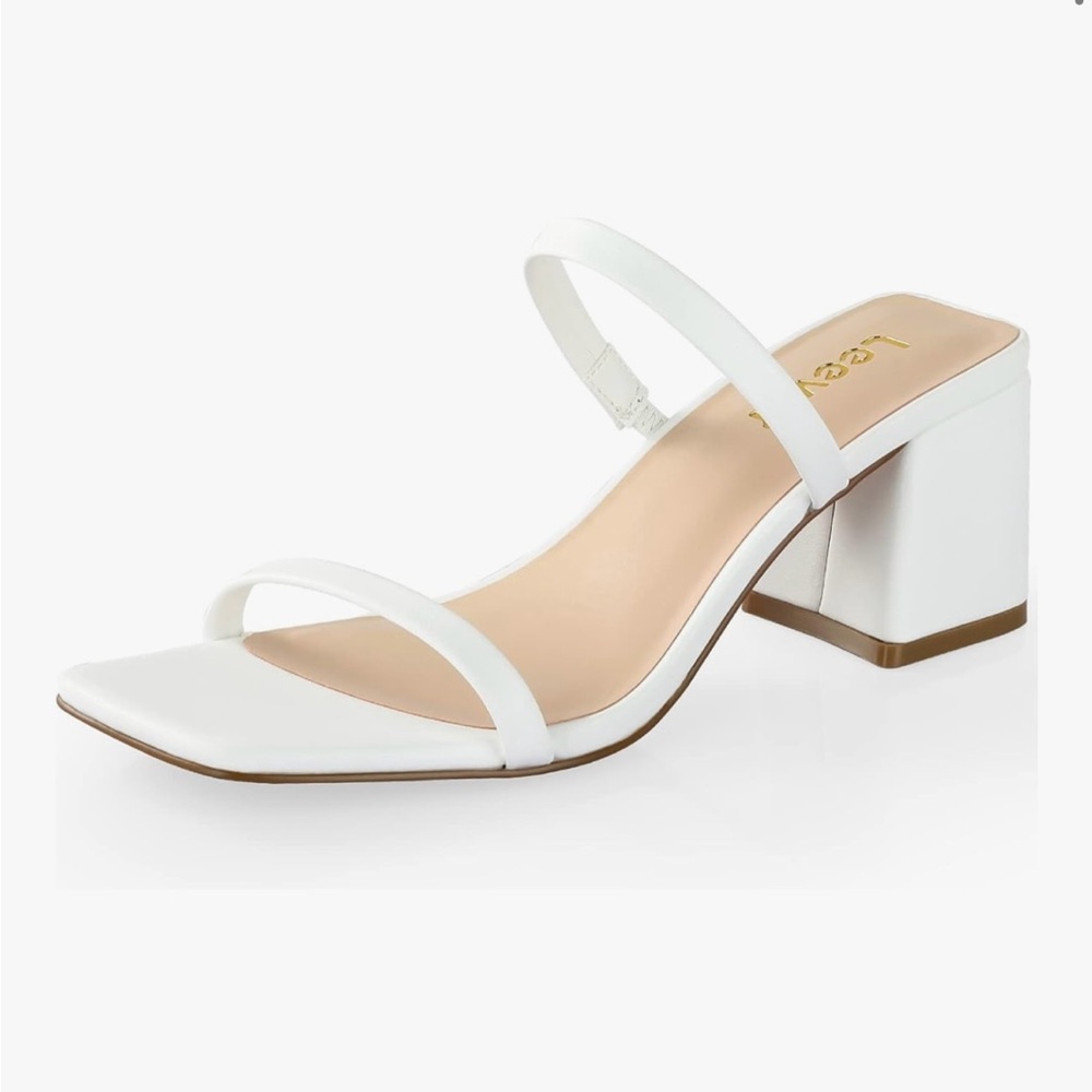 White Women's Heeled Sandals